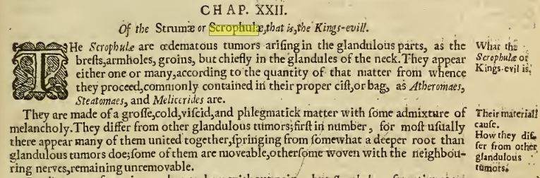 image relating to scrofula