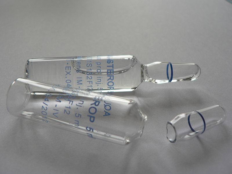 image relating to ampoule